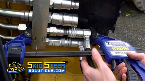 skid steer hydraulic coupler won't connect|bobcat 763 hydraulic coupling problems.